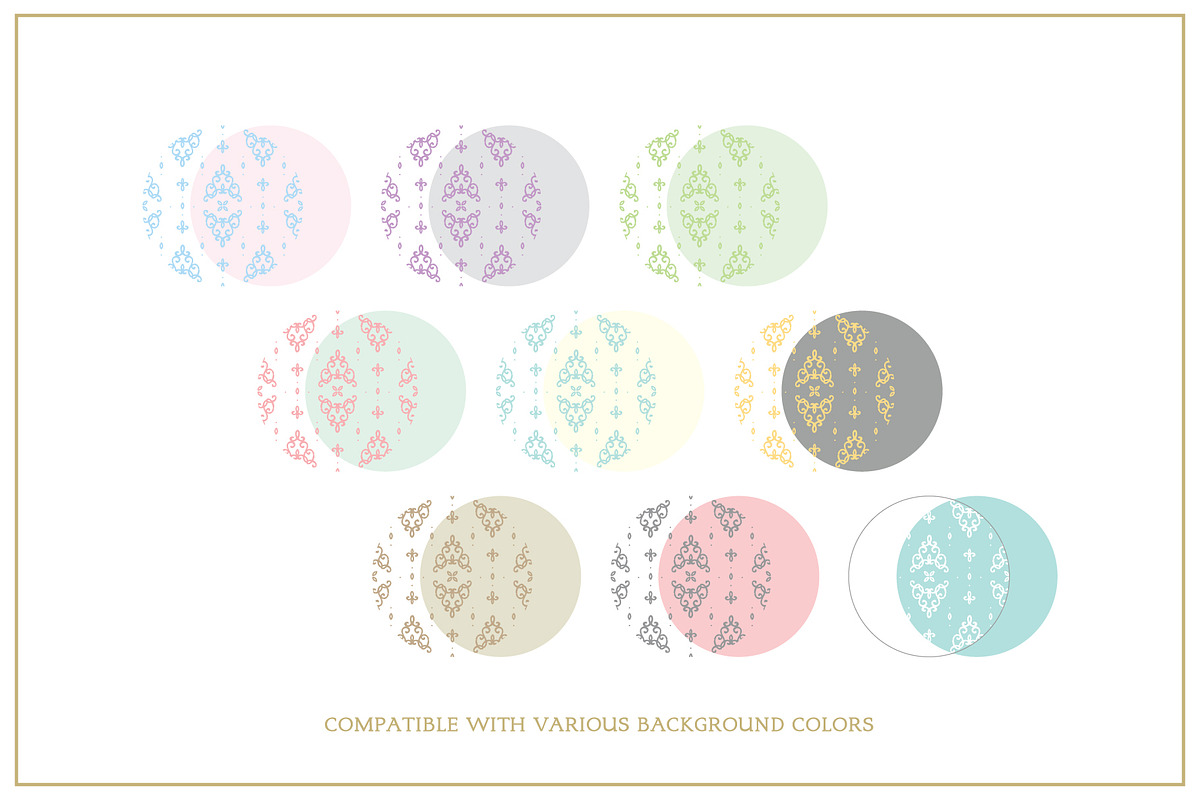 Romantic Pattern 01 Royal Tiffany, a Pattern Graphic by Euonia Meraki (Photo 4 of 17)