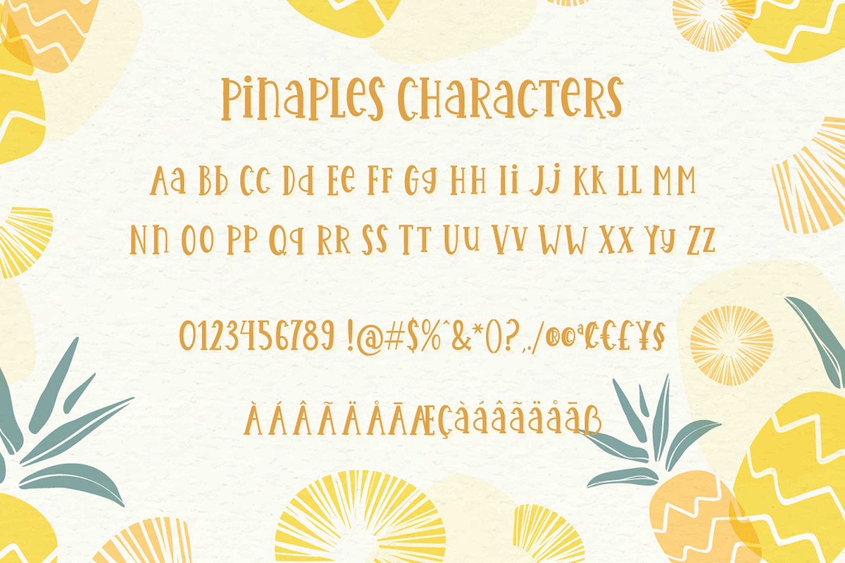 Pinaples | Display Font, a Serif Font by Almeera Std (Photo 3 of 6)