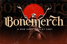 Bonemerch - Modern Gothic Serif Font