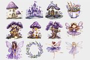 Watercolor Magical Fairies Clipart, a Seasonal Illustration by Design Market (Thumbnail 4 of 4)