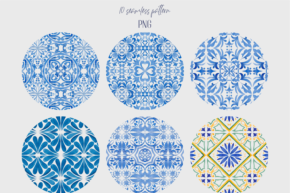 Watercolor seamless pattern, a Pattern Graphic by Elona Laff (Photo 3 of 5)