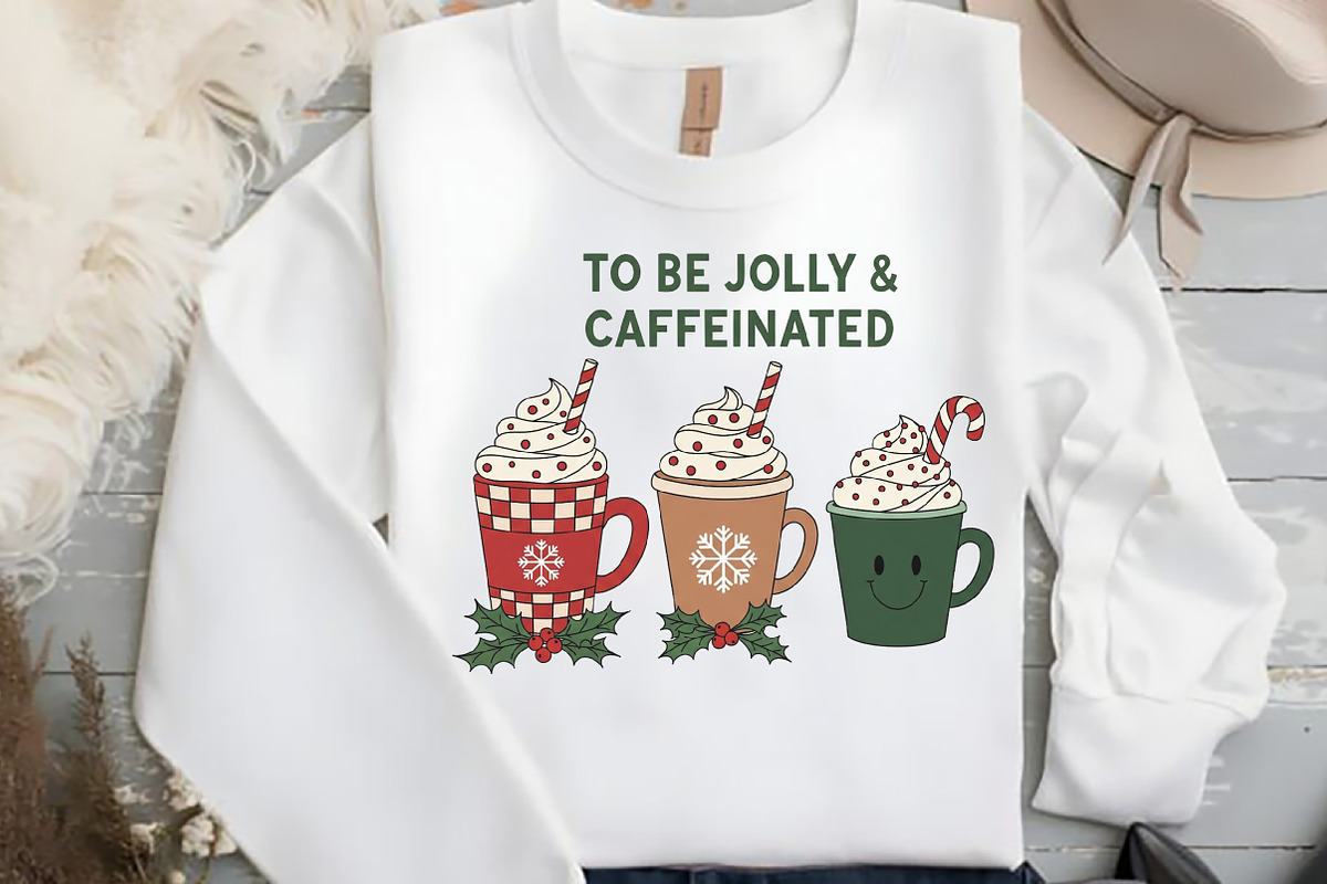 Jolly & Caffeinated Coffee Christmas, an Illustration by Black Bird Studio (Photo 2 of 4)
