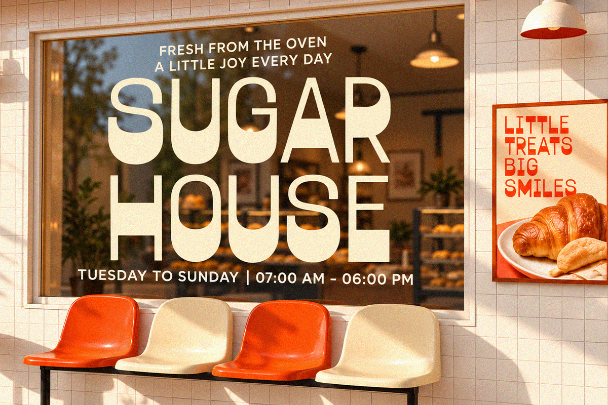 Sacora - Retro Display Sans Font, a Sans Serif Font by Say Studio (Photo 5 of 10)