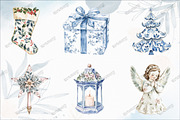 Chinoiserie Christmas Clipart, an Illustration by designcity5 (Thumbnail 4 of 5)