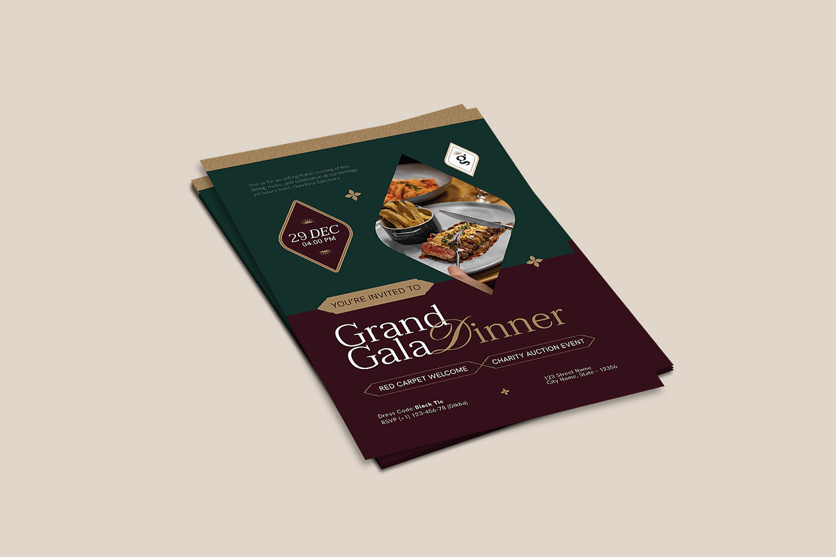 Gandhara Sanctuary - Invitation, a Marketing Template by Fannan Studio (Photo 2 of 3)