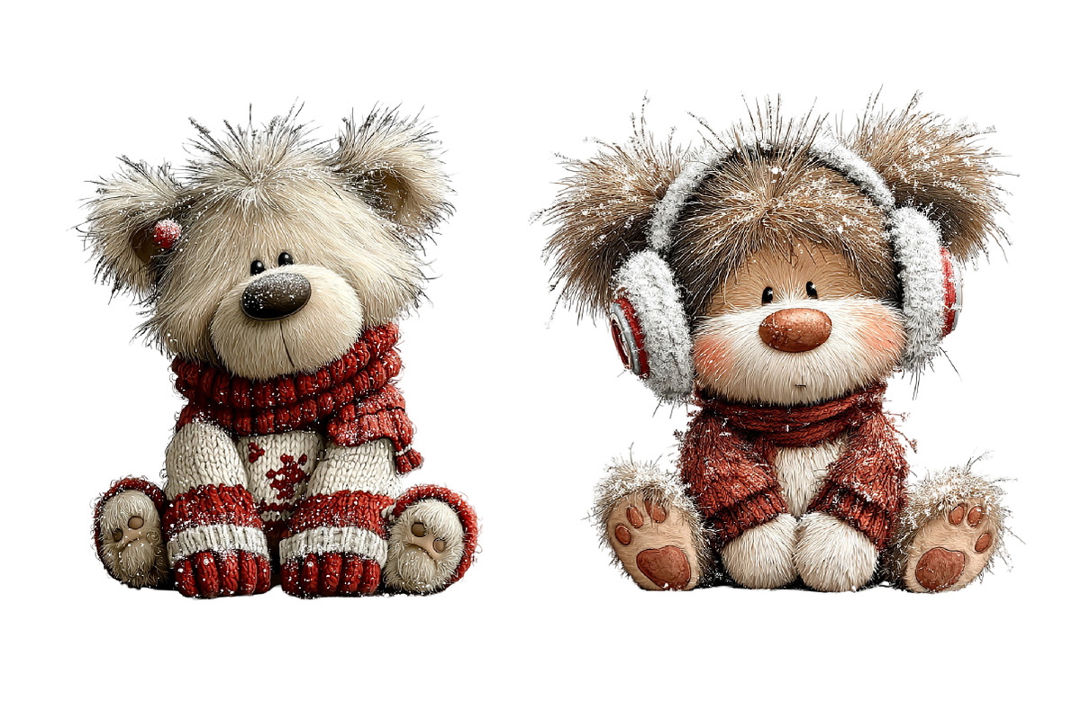 Whimsical Christmas Teddy Bear, an Illustration by Dream Creation (Photo 7 of 8)