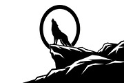 40 Wolf Moon Silhouette Vector Bundl, an Illustration by Amazin_art (Thumbnail 8 of 41)