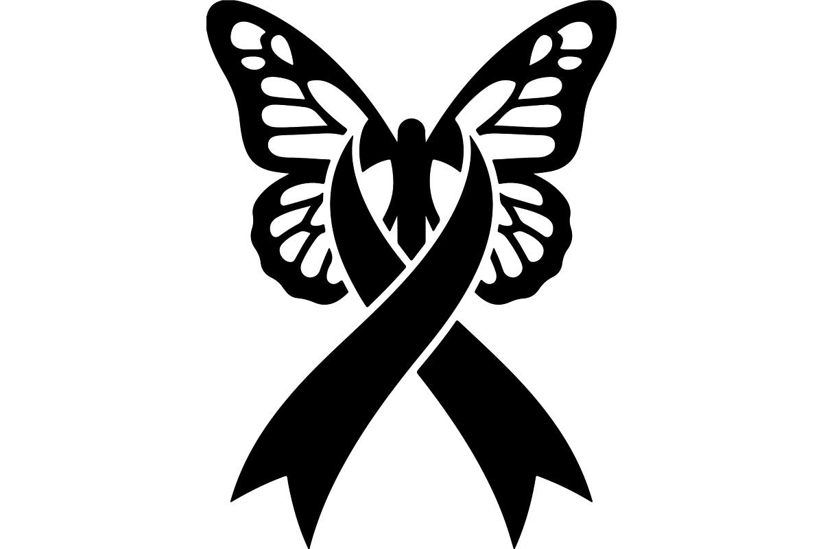 Breast Cancer Ribbon with Butterfly, a Seasonal Illustration by balal (Photo 2 of 17)