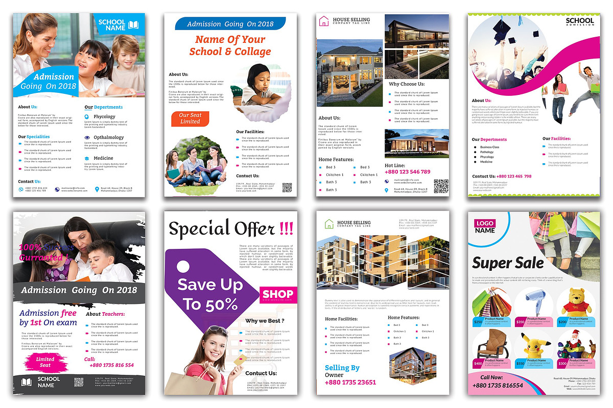 300+ Flyer Template Bundle 98% OFF, a Flyer Template by ZAAS (Photo 28 of 32)