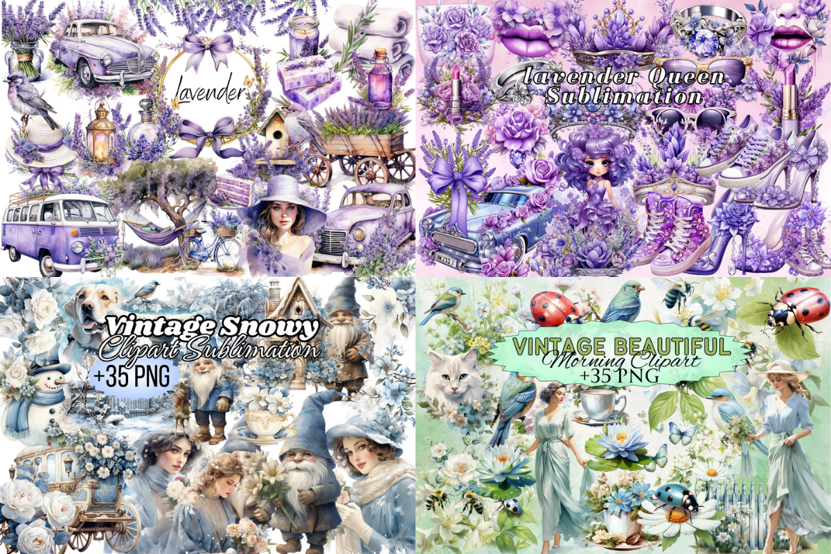 Clipart Bundle -50 in 1 | Big Set, an Object Illustration by Digital Xpress (Photo 5 of 9)