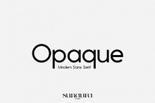 Opaque - Modern Sans Serif