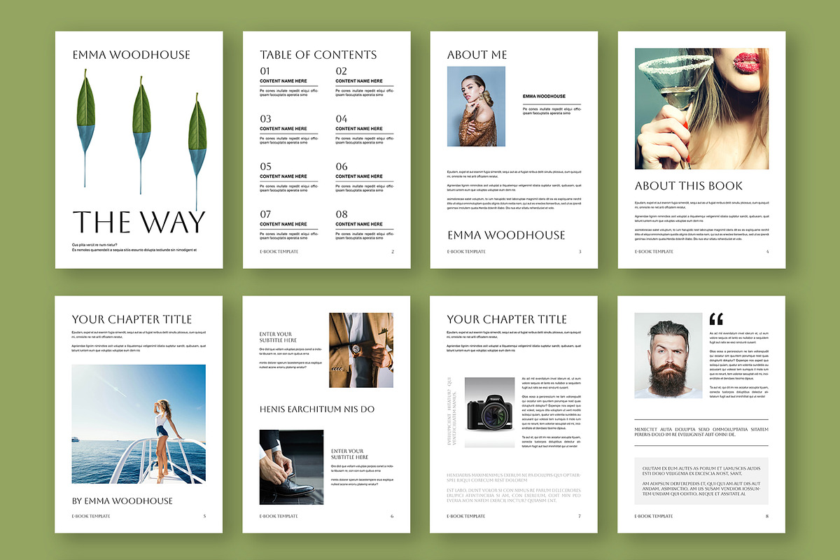 Minimal eBook Template, an UI Kit Template by ContestDesign (Photo 3 of 3)