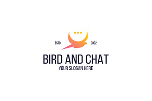 Bird With Chat Logo
