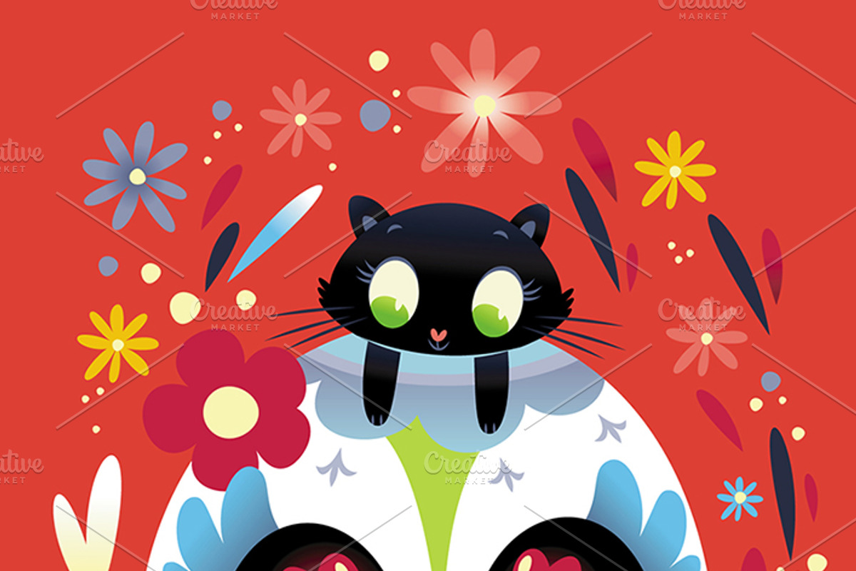 day of the dead  vector pack, an Illustration by Helga Lukas (Photo 2 of 3)