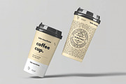 Floating Twin Coffee Cups Mockup, a Cups & Container Mockup by DesignRushMarket (Thumbnail 2 of 2)