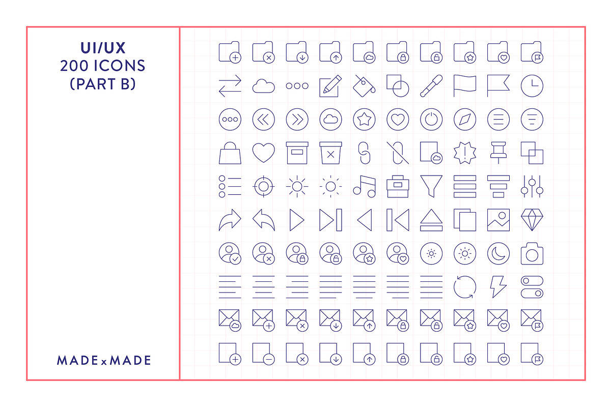UI/UX Line Icons, an Outline Icon by Made by Made (Photo 6 of 8)