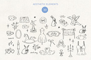 Ballerina core vector doodles set, a Decorative Illustration by yabluko_draws (Thumbnail 4 of 7)