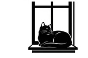 cat sitting by window silhouette, an Illustration by Amazin_art (Thumbnail 18 of 25)