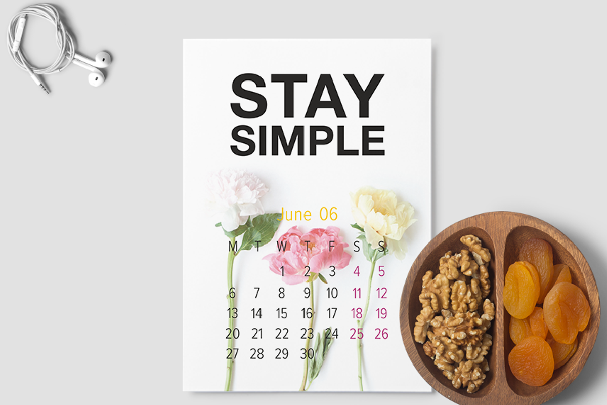 Printable calendar 2016 — motivating, a Stationery Template by marina.nazarova (Photo 8 of 14)