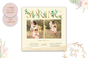 PSD Photo Session Card Template 40