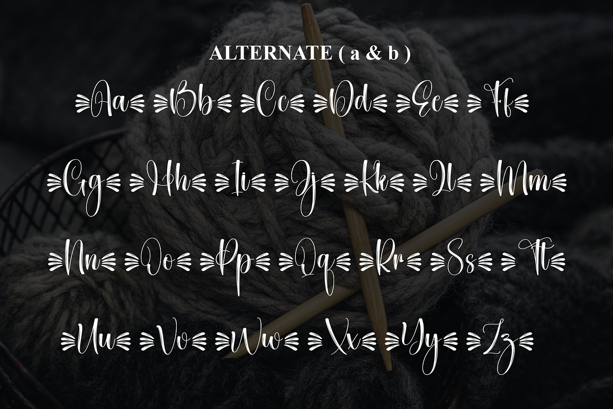 Knitting | Script Font, a Handwritten Font by Scratchones (Photo 8 of 9)