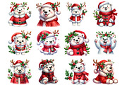 Christmas Polar Bear, an Illustration by Design Market (Thumbnail 4 of 4)
