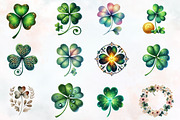 St Patrick Clover Clipart, an Illustration by RobertsArt (Thumbnail 6 of 7)