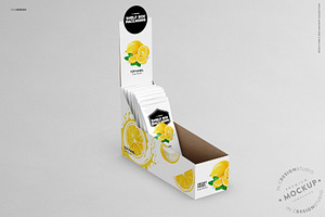 Retail Shelf Box 18 Packaging Mockup