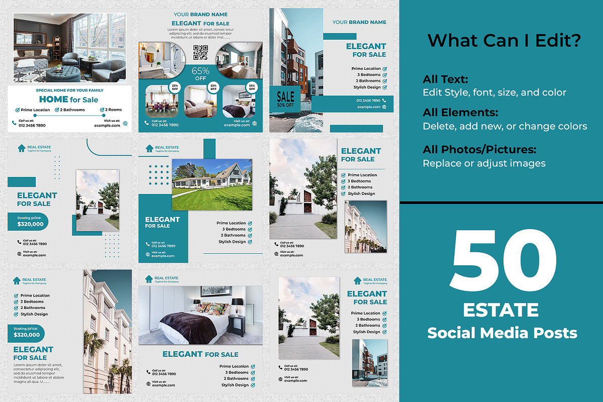 Estate | 50 Posts | Insgram Posts, a Social Media Template by Mohammad Sarfaraz (Photo 2 of 6)