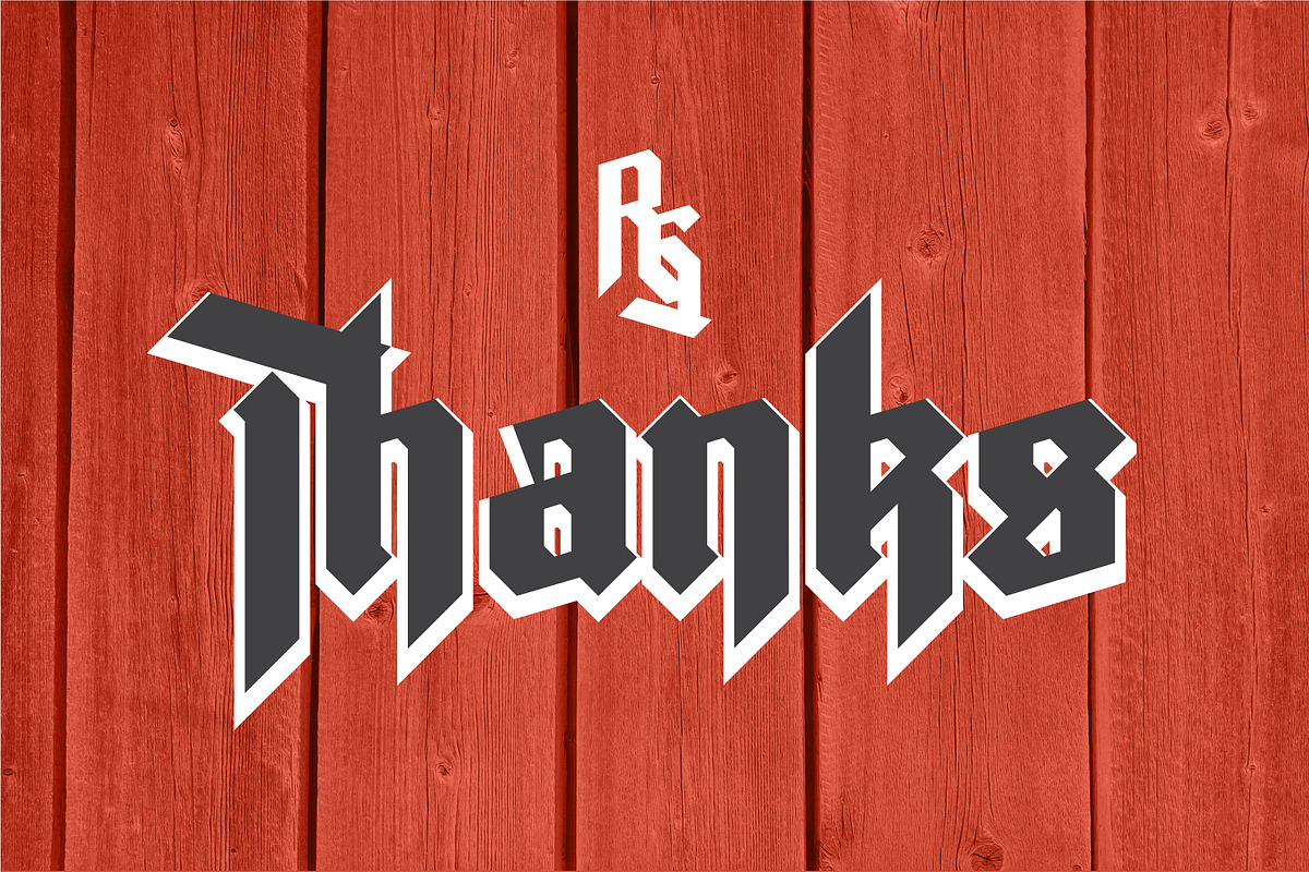 Rot Shield, a Blackletter Font by NREY (Photo 5 of 5)