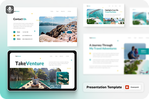 Travel & Adventure PowerPoint, a Presentation Template by SquidPixey
