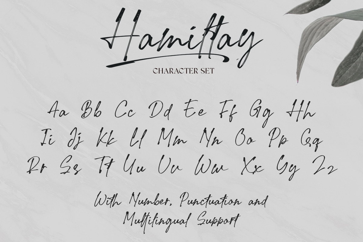 Hamiltay Handwritting Font, a Handwritten Font by Moodtype (Photo 6 of 8)