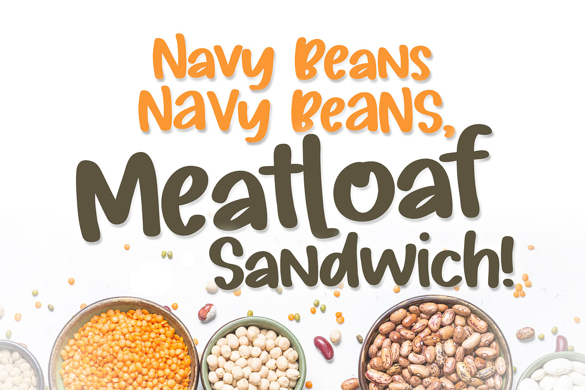 Silly Beans Font preview 4