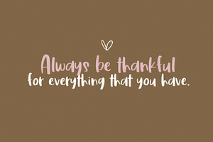 Thankful A Fun Handwritten Font