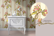 French Floral Art Nouveau Flower, a Decorative Illustration by Rachel Art Studio (Thumbnail 8 of 8)