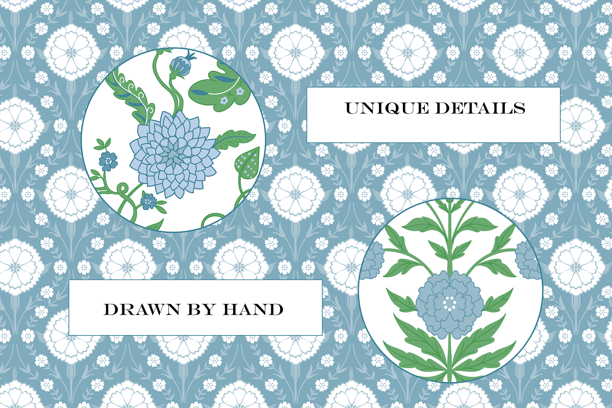 Boho Patterns Blue Green, a Pattern Graphic by RachelStudio (Photo 6 of 10)