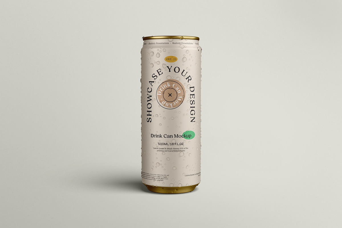 Drink Can Mockup, a Packaging Mockup by Tahtagraphic (Photo 7 of 16)