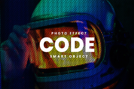 Binary Code Photo Effect