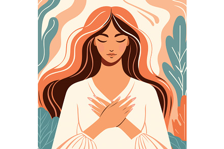 Woman Holding Heart