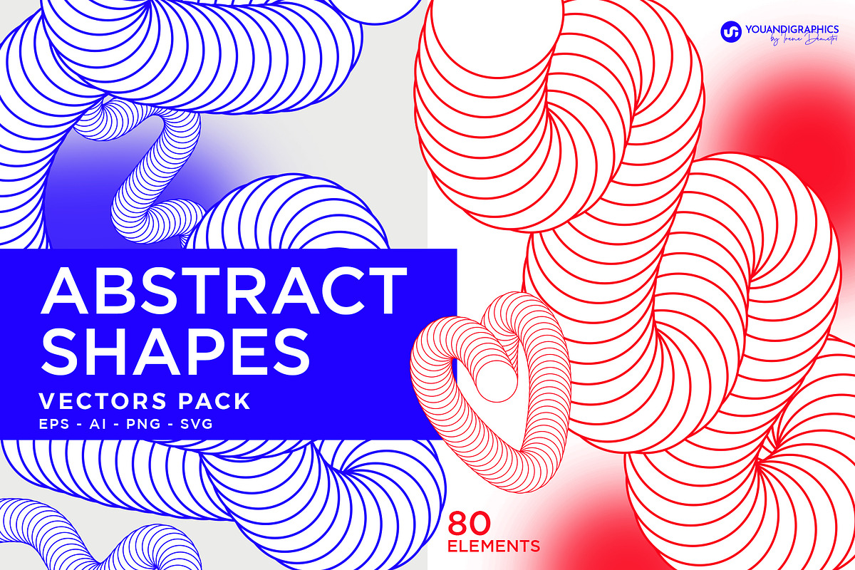 Abstract Shapes Vector Pack, a Graphic by Youandigraphics (Photo 1 of 11)