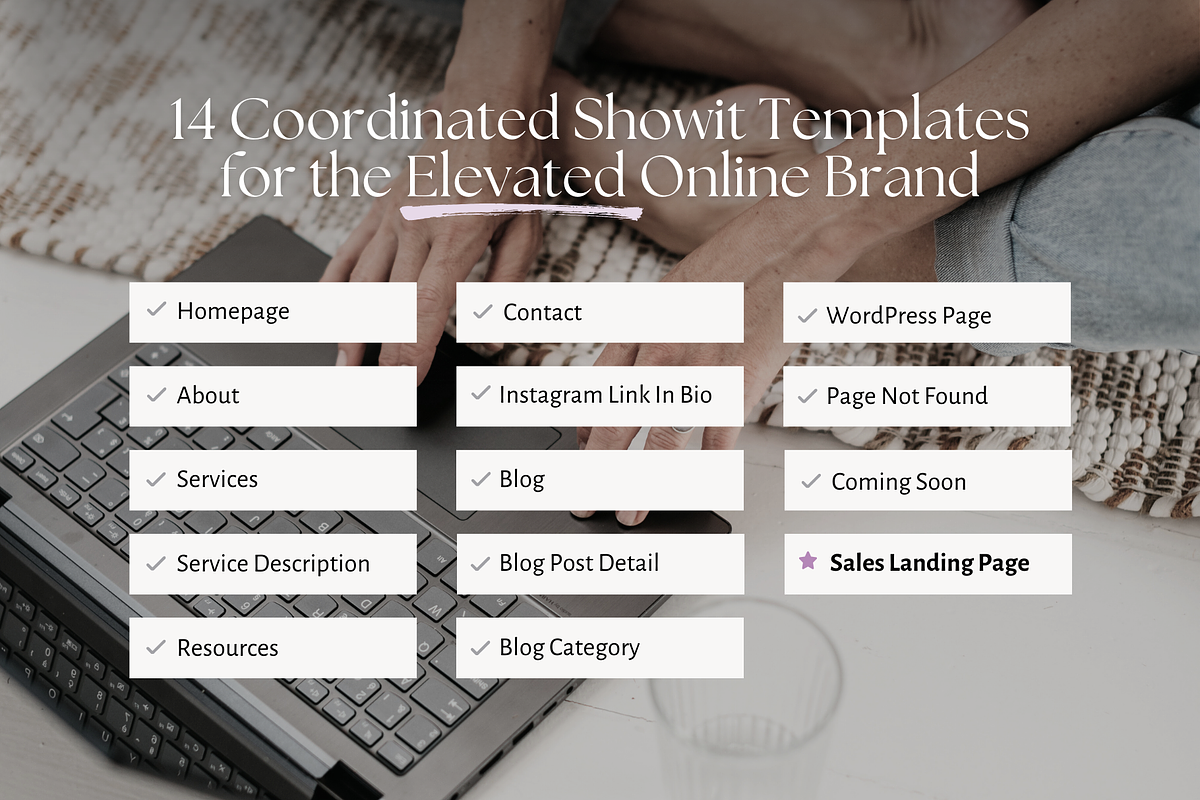 Showit Website & Sales Page Bundle, a Landing Page Template by Sugar Studios (Photo 4 of 11)