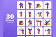 WORK3D Character Illustrations, an Object Graphic by Rakata Studio (Thumbnail 4 of 6)