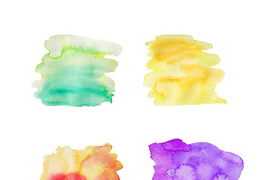 Vector & JPG Watercolor Textures