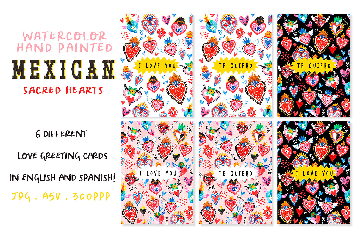 Mexican Hearts Hand-painted, an Object Illustration by Laura Camoe (Photo 3 of 7)