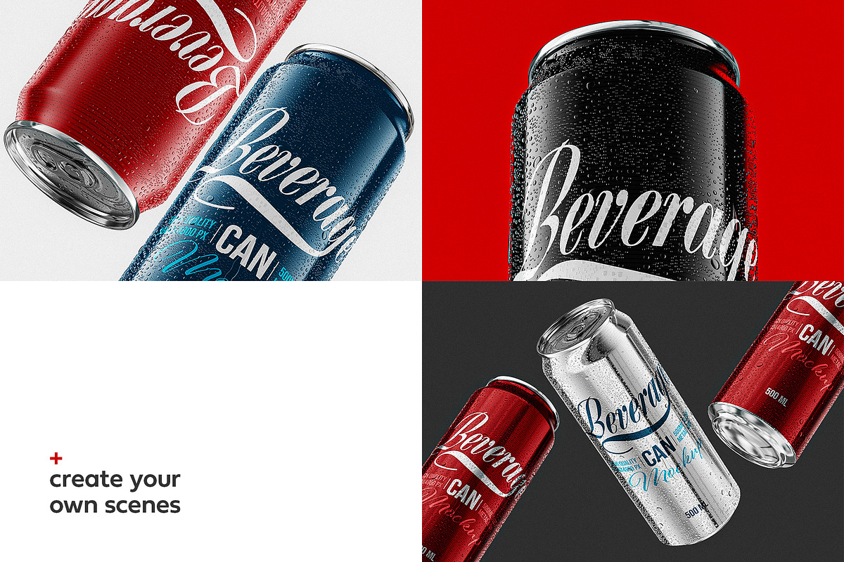 500ml Classic Can Mockup | ANIMATED, a Packaging Mockup by AY Mock-Ups (Photo 8 of 15)