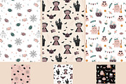Cute Halloween clipart & patterns, a Seasonal Illustration by JulzaArt (Thumbnail 9 of 13)