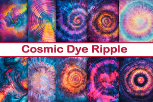 Cosmic Dye Ripple, a Pattern Graphic by Printable Treasure