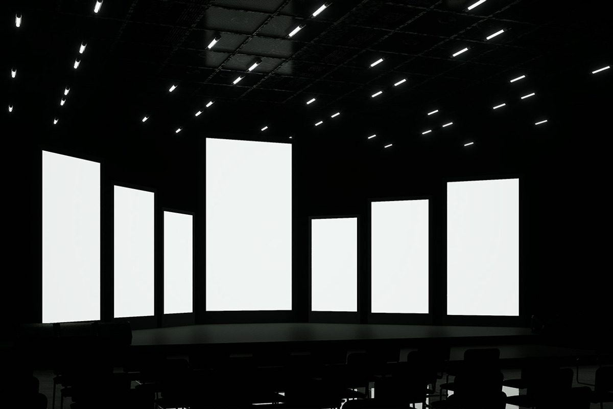 LED Vertical Screen Projector Mockup, a Mockup by Mockupnine (Photo 4 of 7)