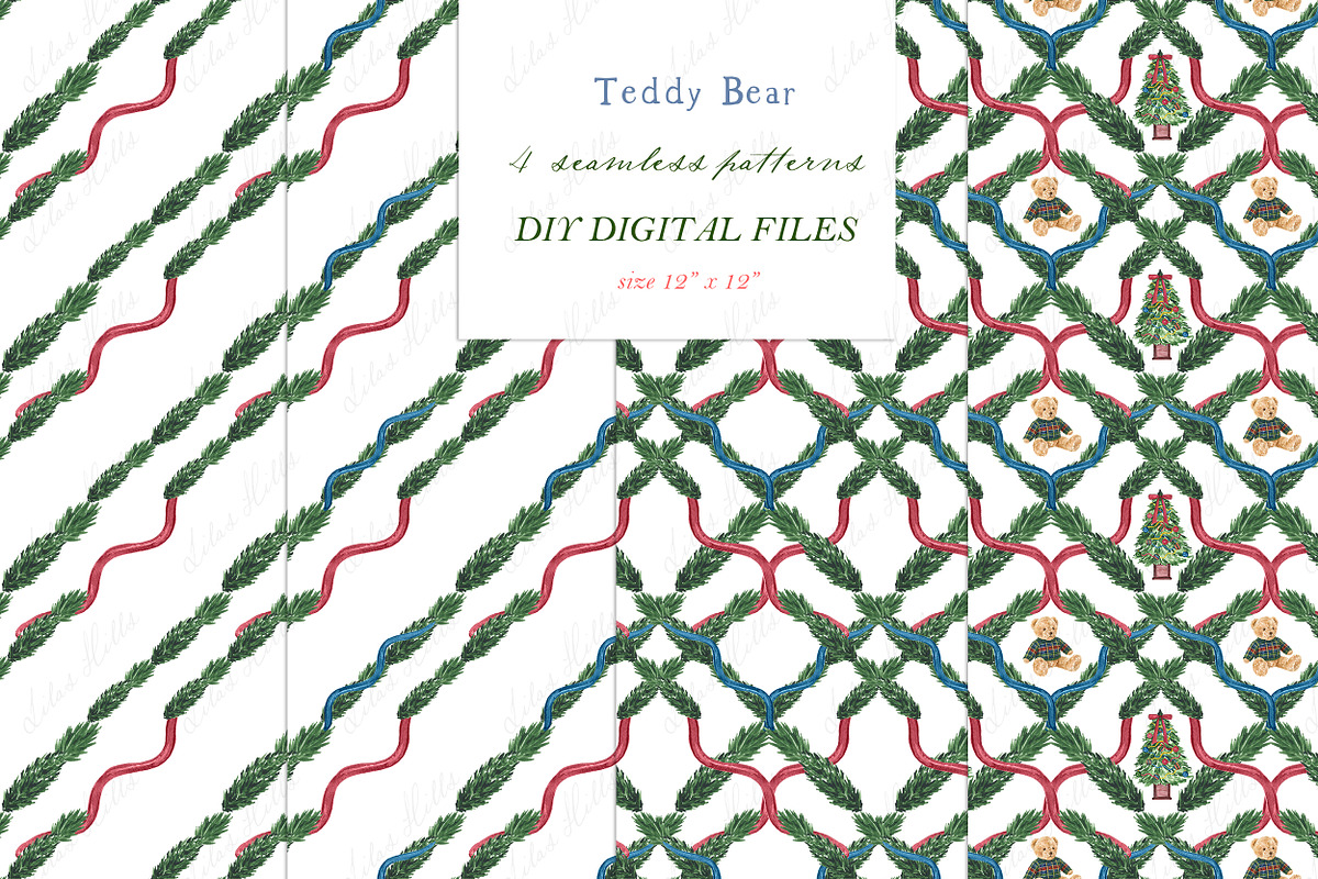 Teddy Bear Christmas Crest, a Decorative Illustration by LABFcreations (Photo 2 of 4)