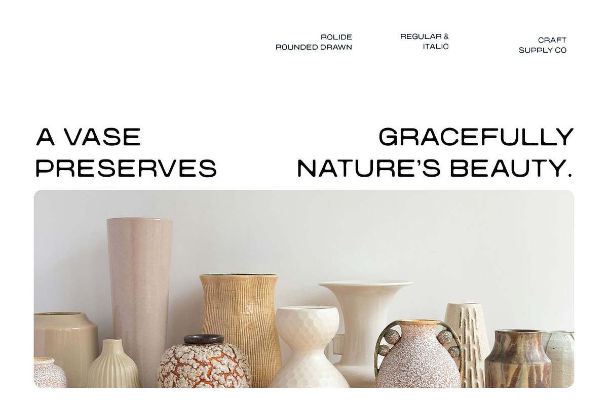 Rolide Rounded Drawn, a Sans Serif Font by Craft Supply Co. (Photo 2 of 8)